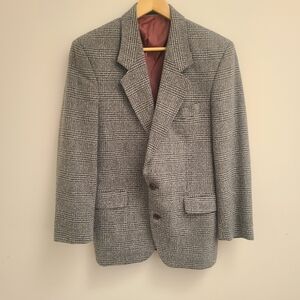Avon Charcoal Patterned Men's Blazer